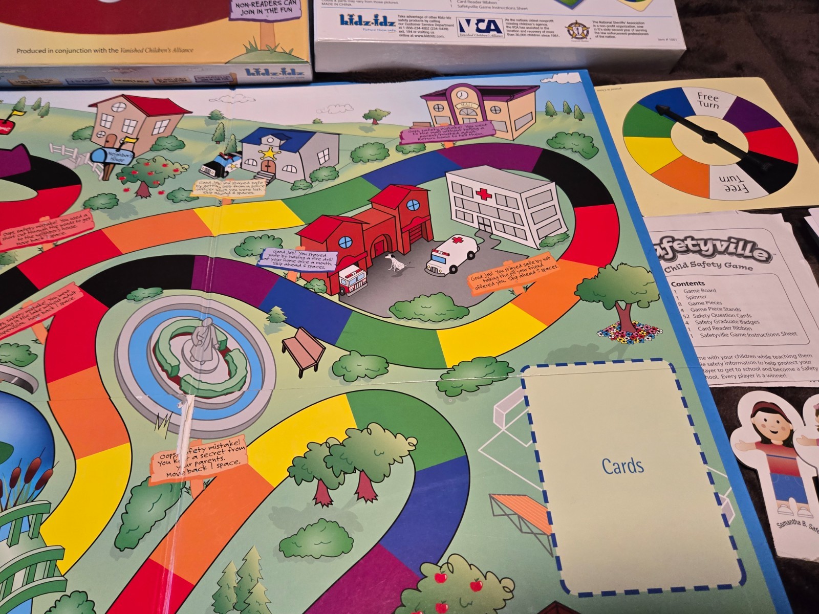 Safetyville Child Safety Board Game Kidz-idz Educational Vintage 2003