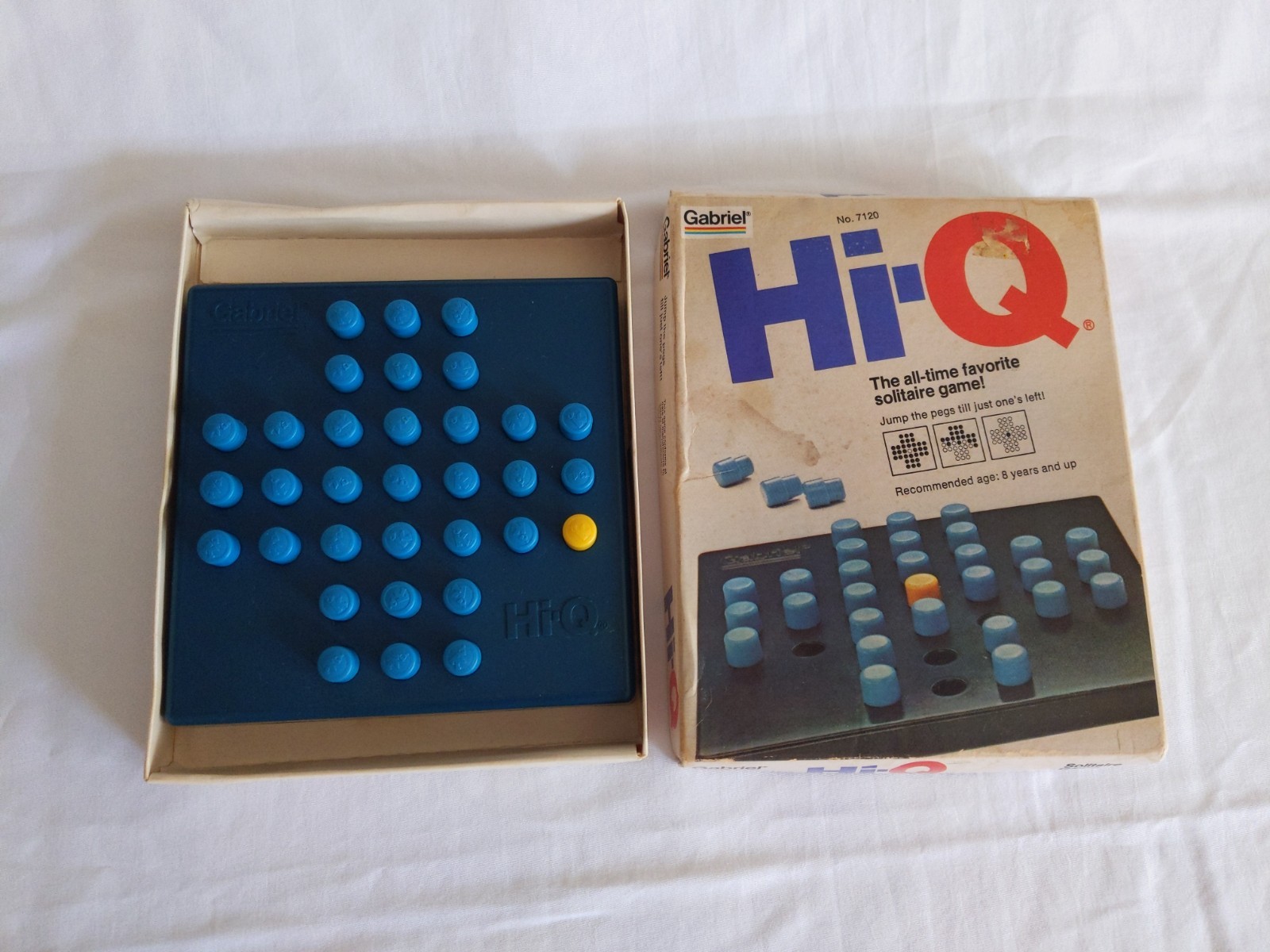 Vintage Gabriel HI Q 7120 Solitaire Peg Game 1978 Complete Favorite Travel Games
