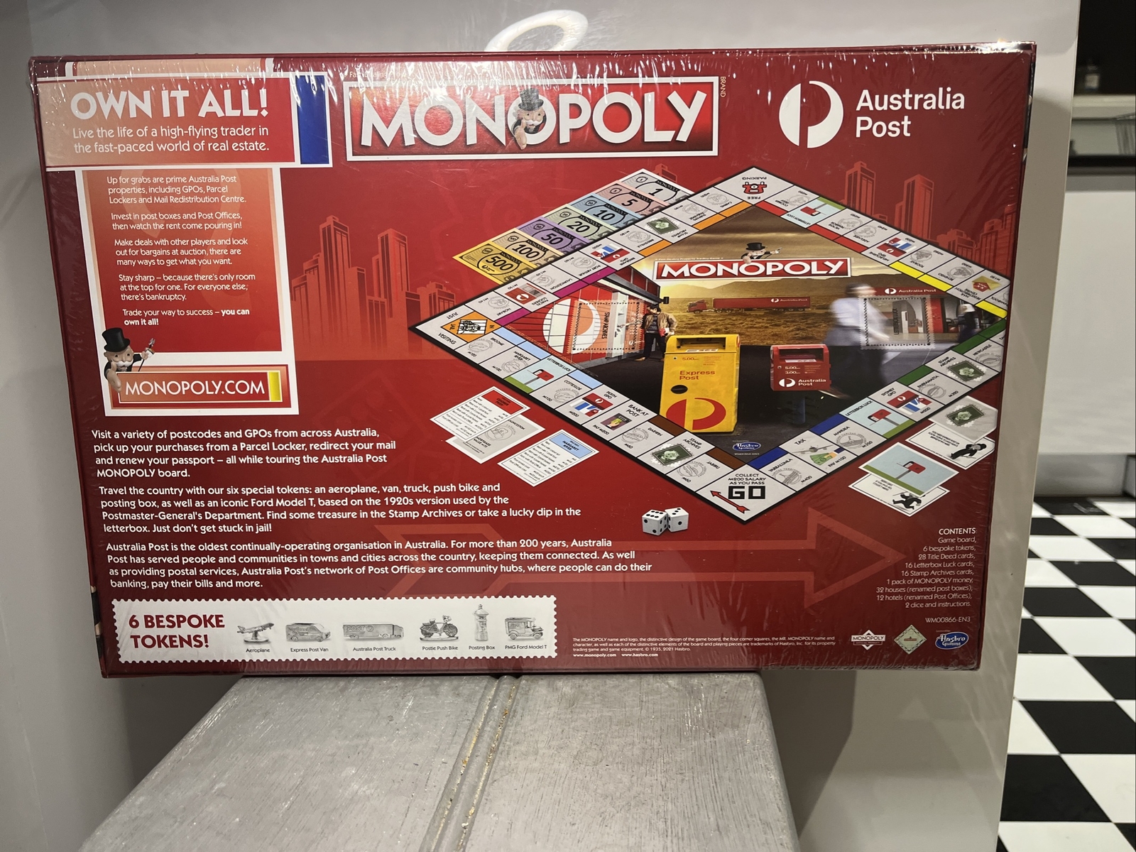 Monopoly Australia Post Fast Dealing Property Trading Game Age 8+ Brand New