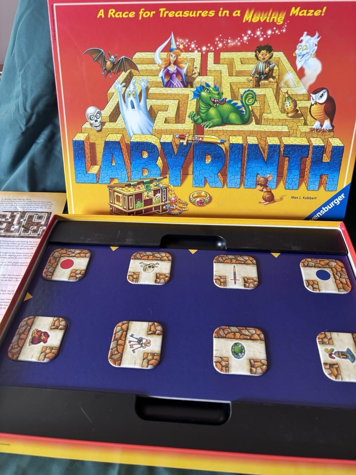 Ravensburger Labyrinth Moving Maze Board Game, 2 Players+, Ages 7+
