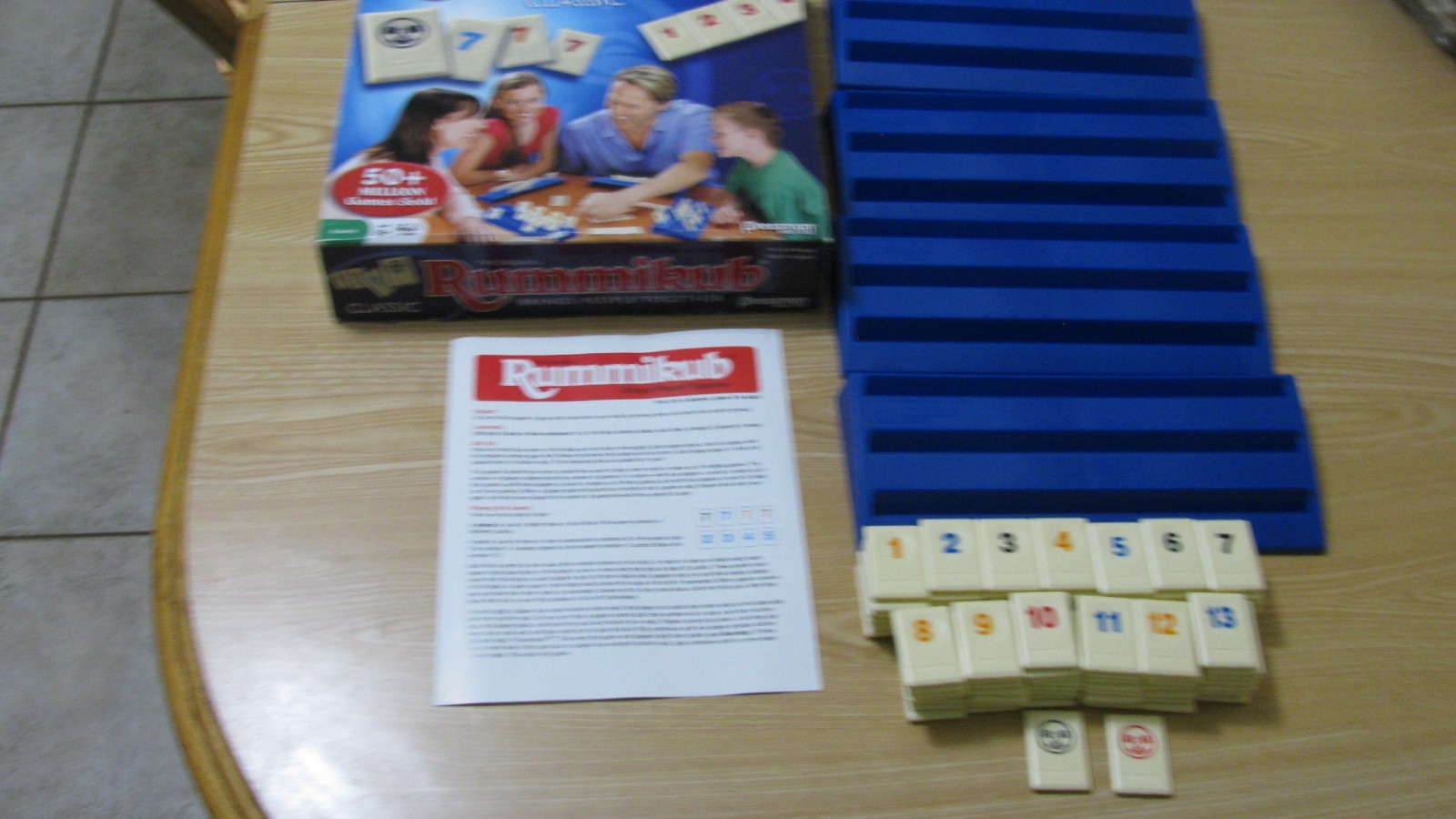 PRESSMAN RUMMIKUB CLASSIC TILE GAME COMPLETE AND CHECKED LOWEST PRICE ON EBAY