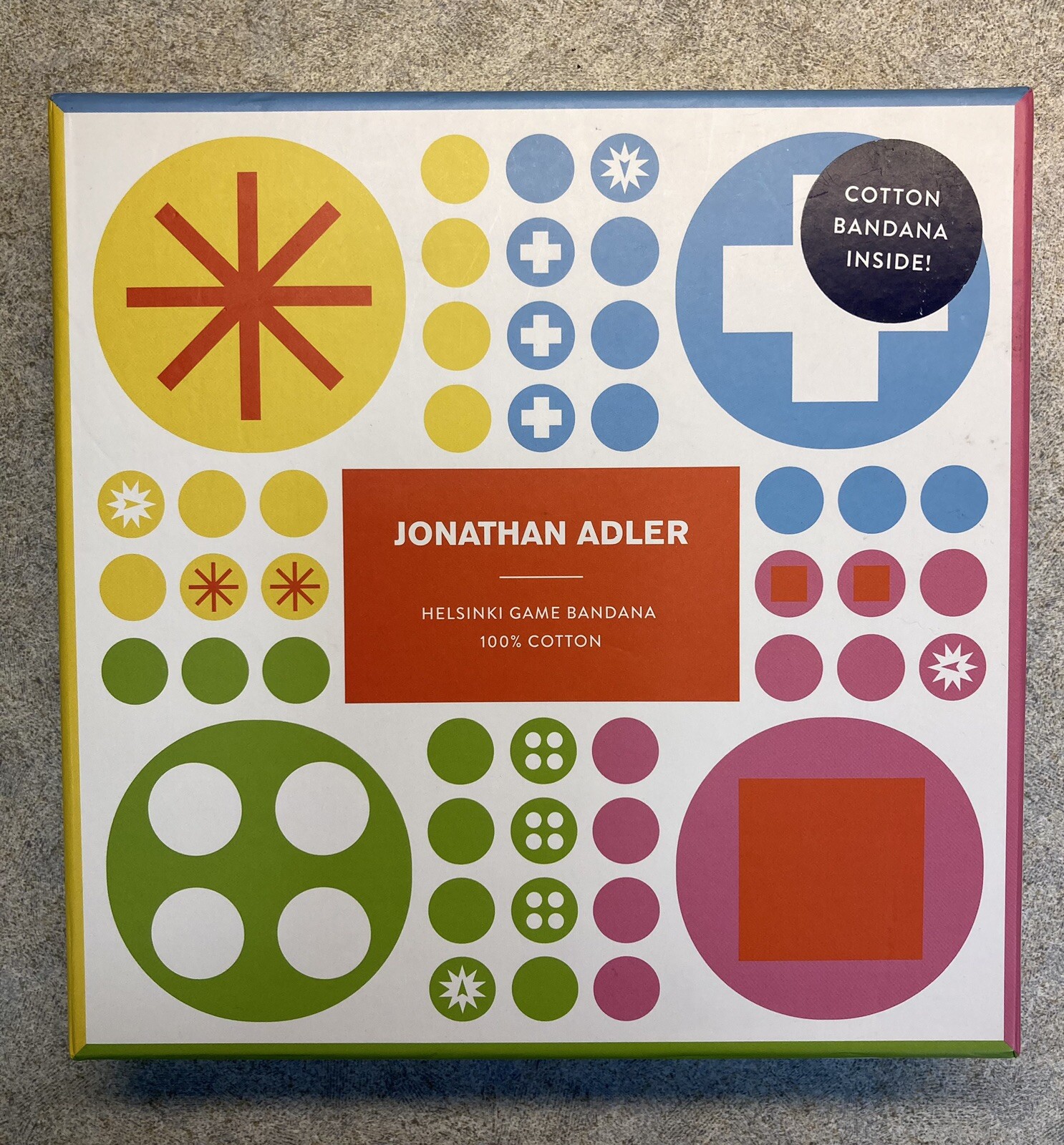Jonathan Adler Helsinki Classic Bandana Game by Galison – Inspired by Pachisi