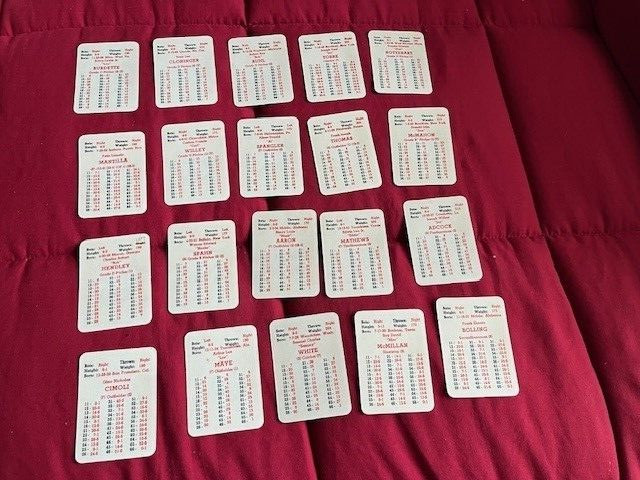 APBA 1961 Card Set with Roster Sheet and Original Box