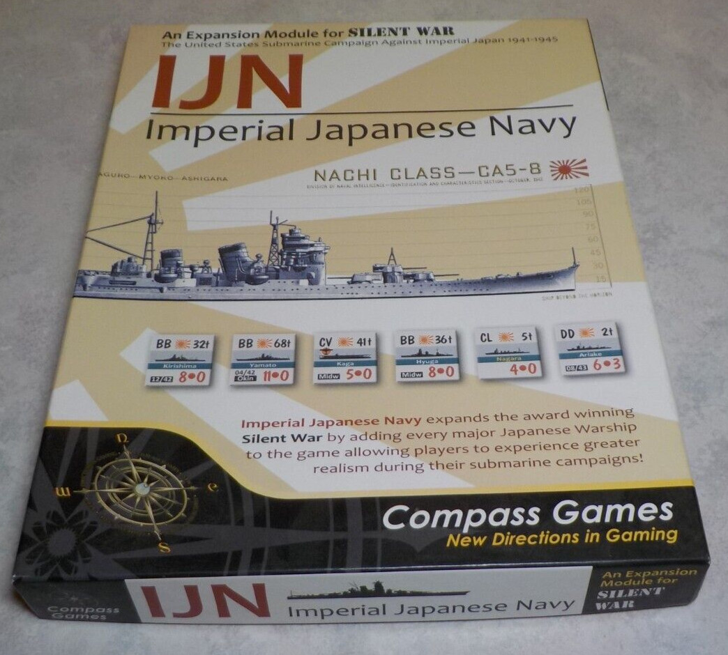 COMPASS GAMES IMPERIAL JAPANESE NAVY WWII UNPUNCHED COMPLETE GAME 1014