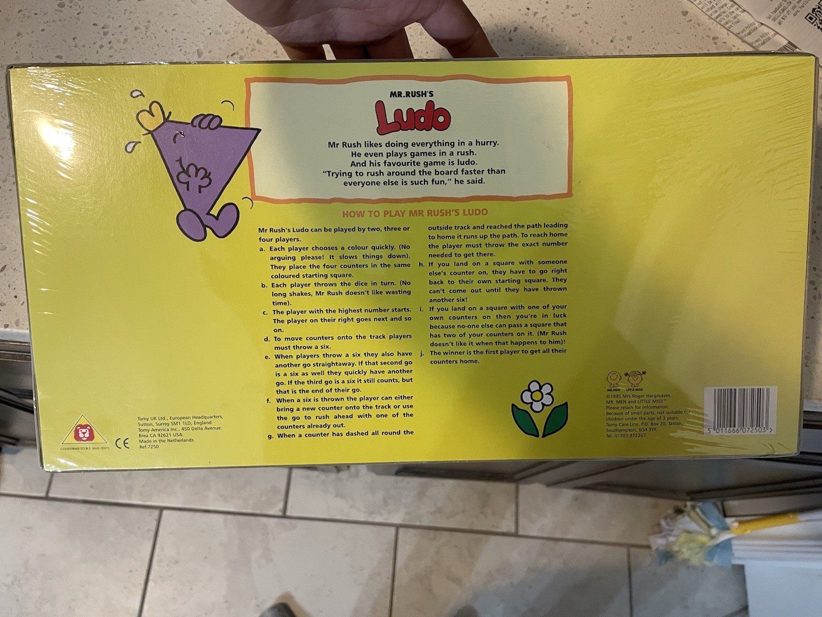 Vintage Rare Sealed New Mr. Mister Rush’s Ludo Board Game 1995 Kids Children