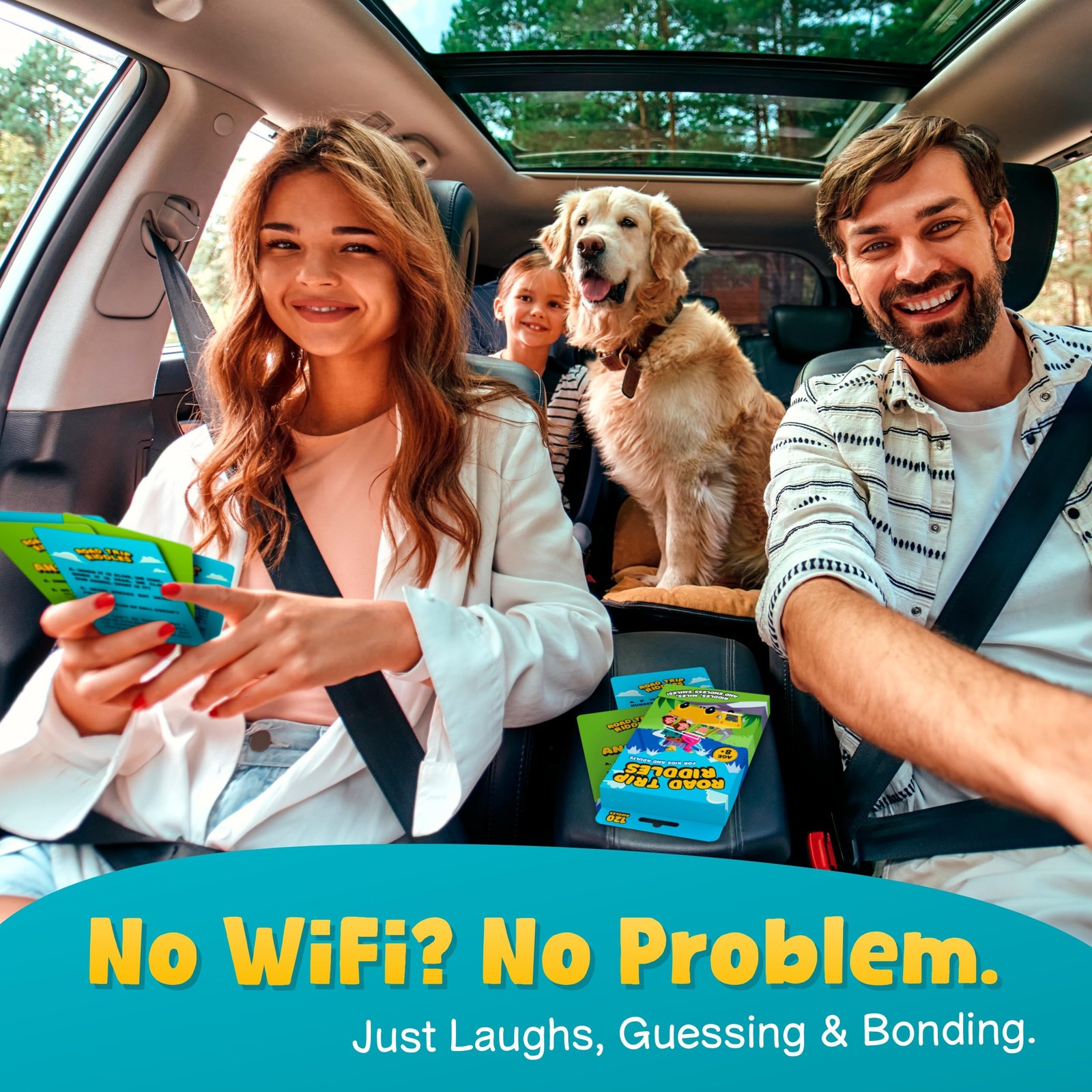 120 Road Trip Riddles – Road Trip Car Game for Kids