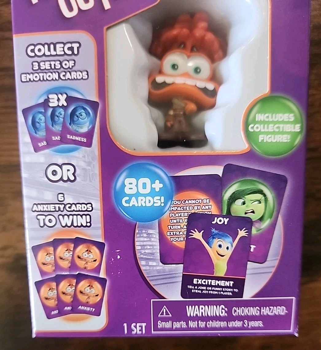 Disney Pixar Inside Out 2 Mixed-Up Emotions Card Game With Anxiety Figure