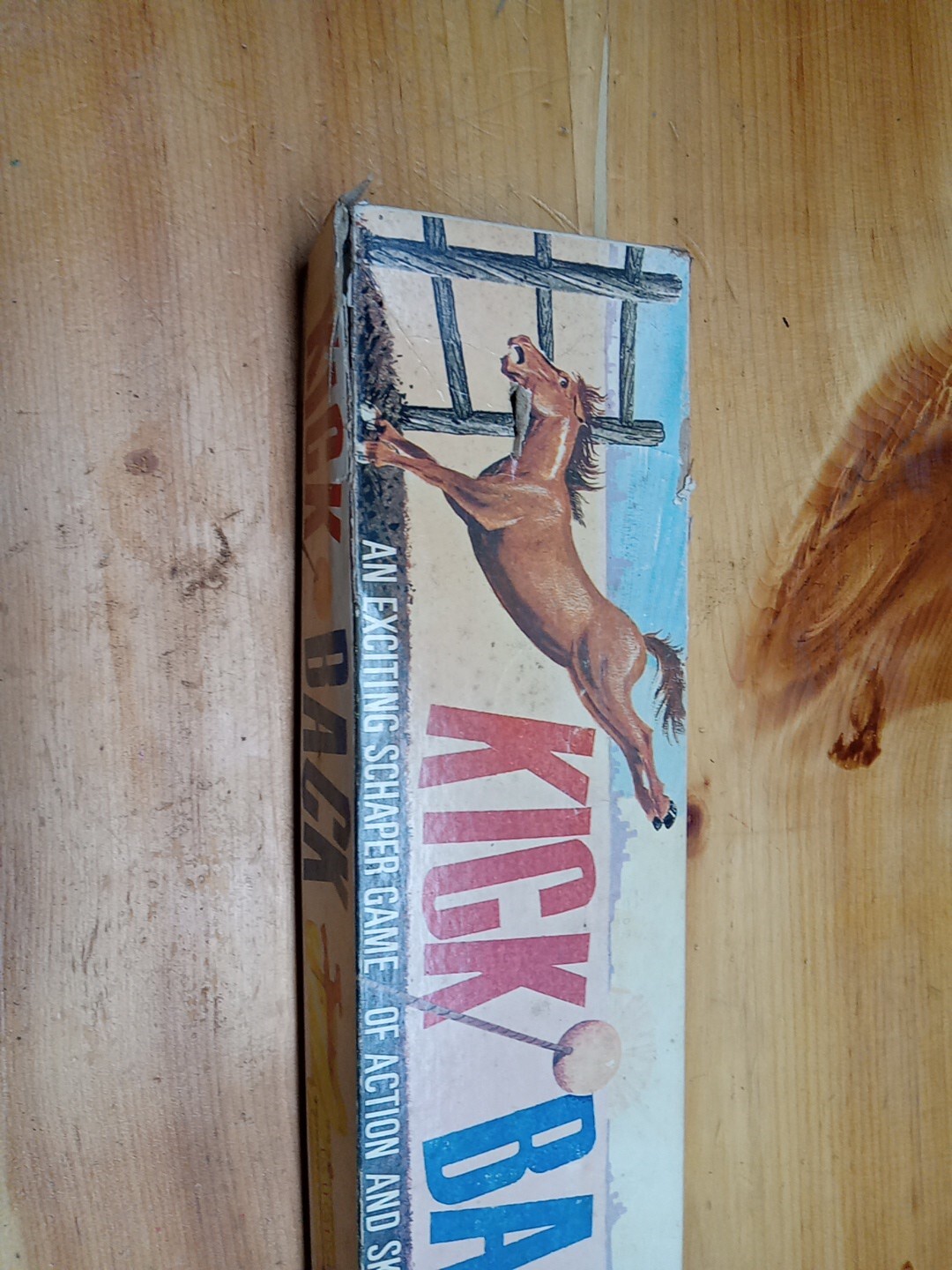 Vintage Schaper Kick Back Game of Action & Skill Complete in Original Box 1965