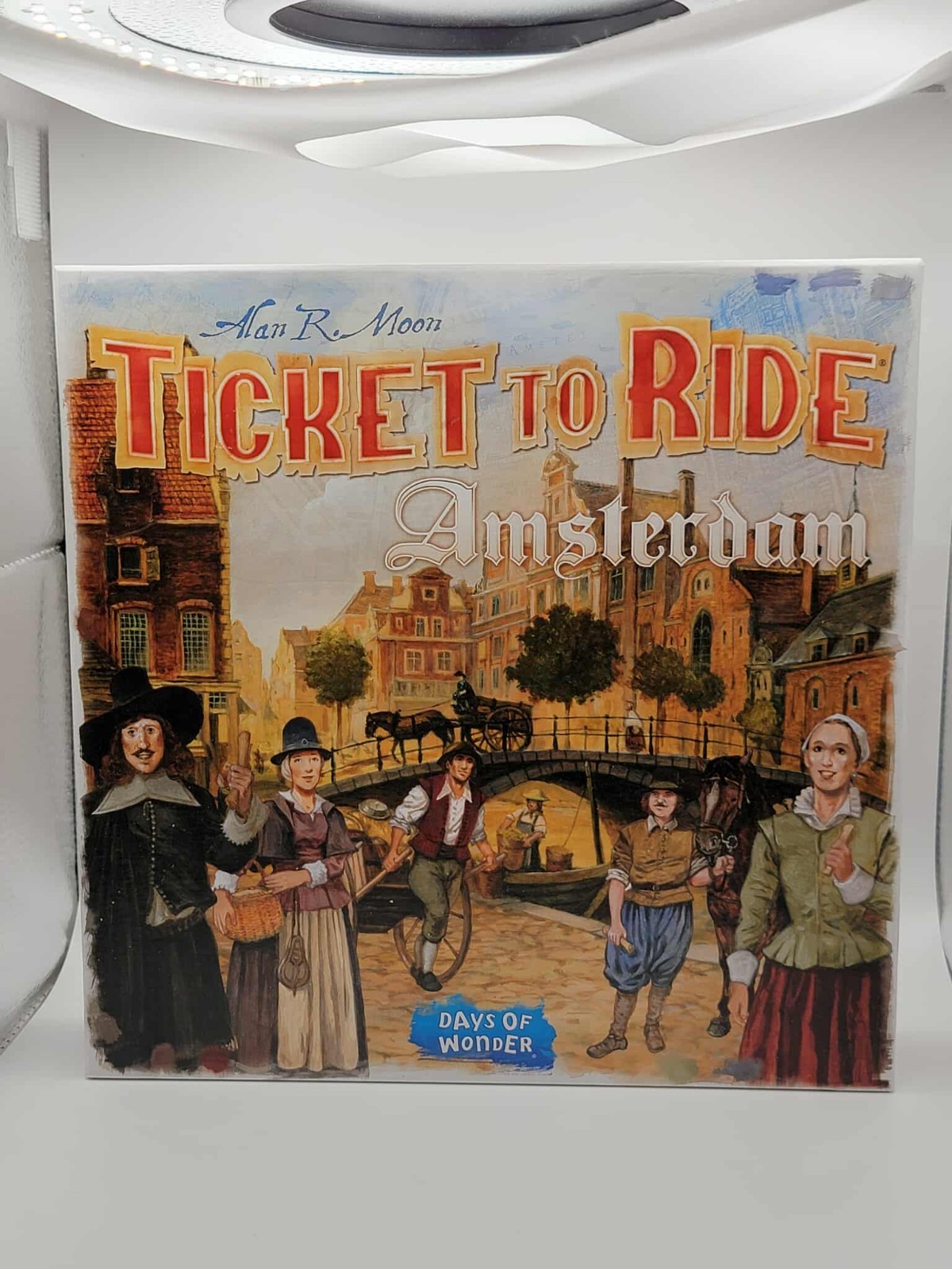 Ticket To Ride Amsterdam Board Game by Days of Wonder OPEN BOX COMPLETE