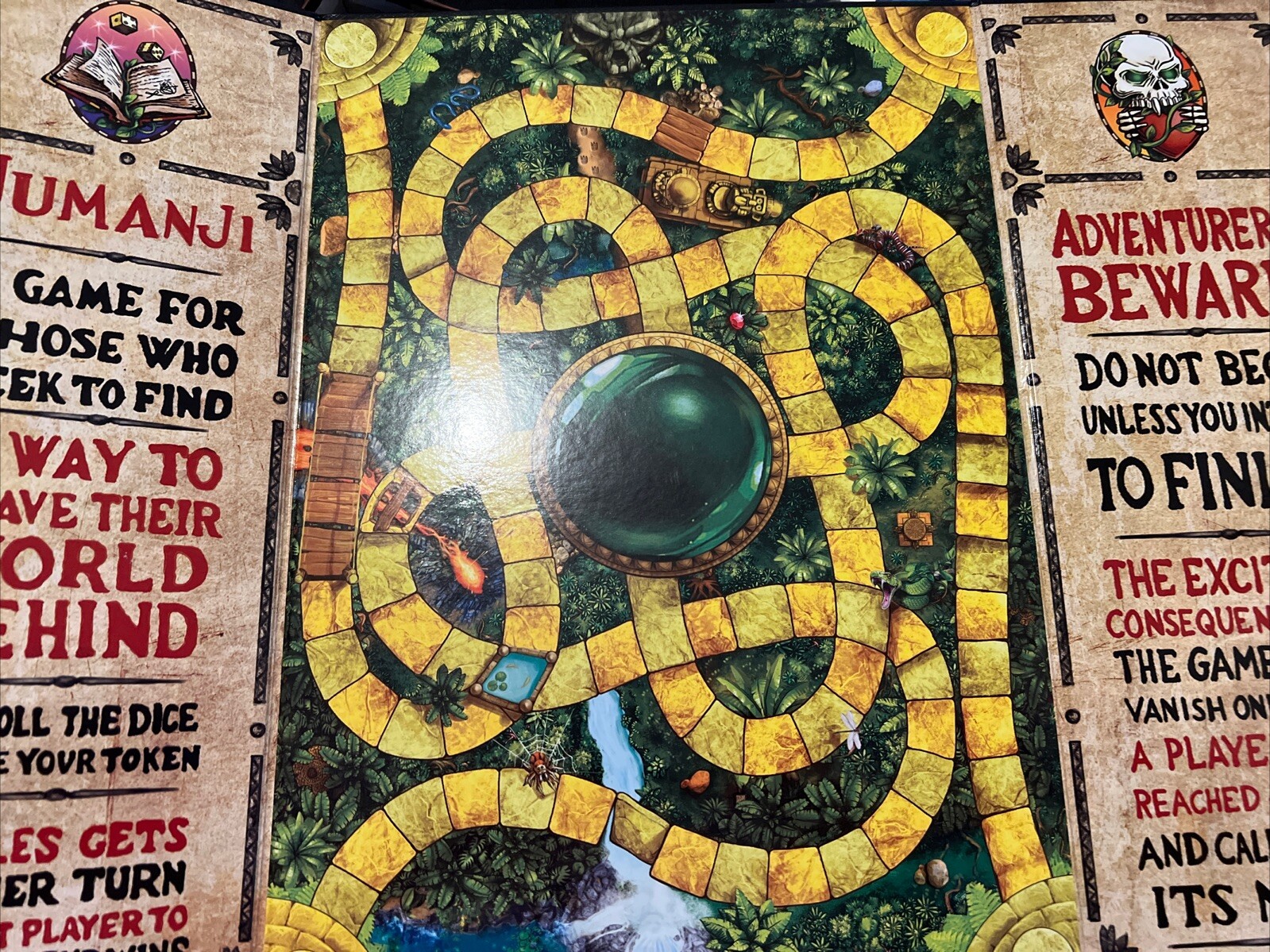 jumanji board game 2022 game board & Instructions