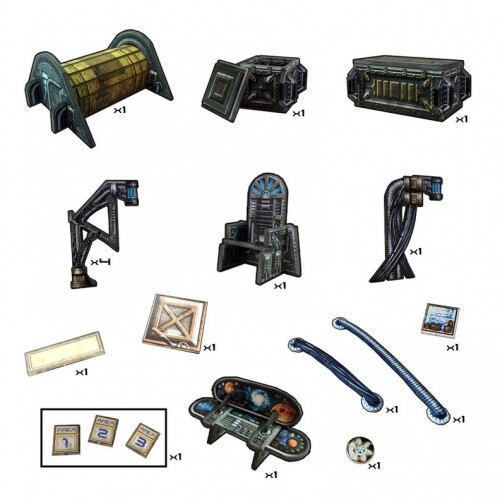 Tabletop Terrain – Gothic Ruins (159 Pieces) – English