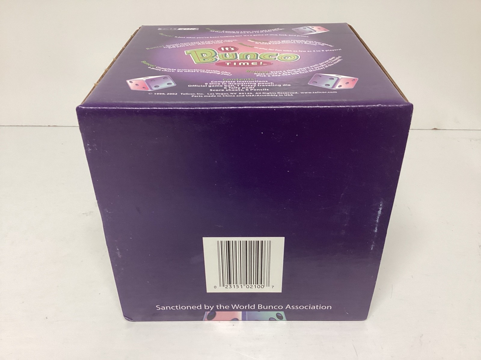 New Open Box “It’s Bunco Time” Dice Game, All Supplies Included, Age 10 To Adult