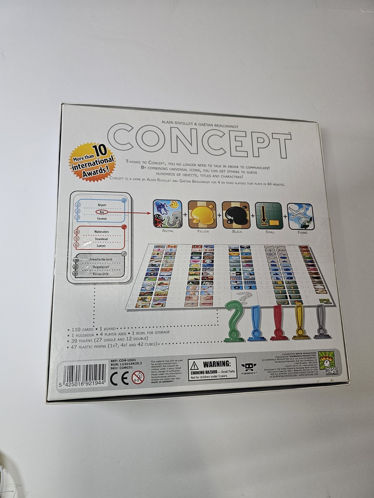 Repos Production Concept Strategy Board Game Golden Geek Award 4+ Players 2014