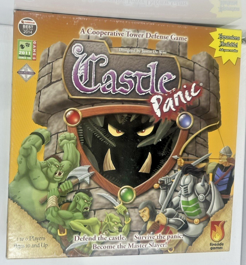Castle Panic Board Game Fireside Games 1st Ed 100% Complete EUC Tower Defense LN