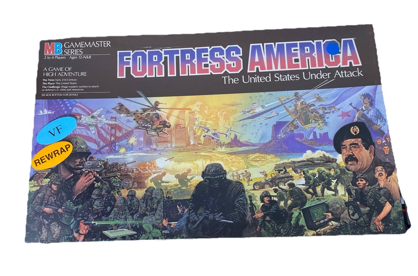 Fortress America United States Under Attack Milton Bradley Vintage 1986 Rewrap