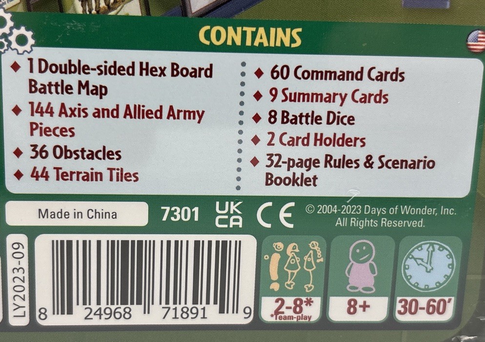 Memoir ’44 Board Game Days of Wonder Richard Borg 2006 – New / Sealed