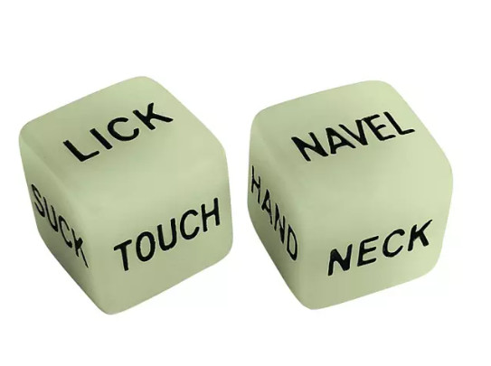 Glow in the Dark Sex Dice 4 Adult Love Games Kama Sutra Couples Gift UV Reactive