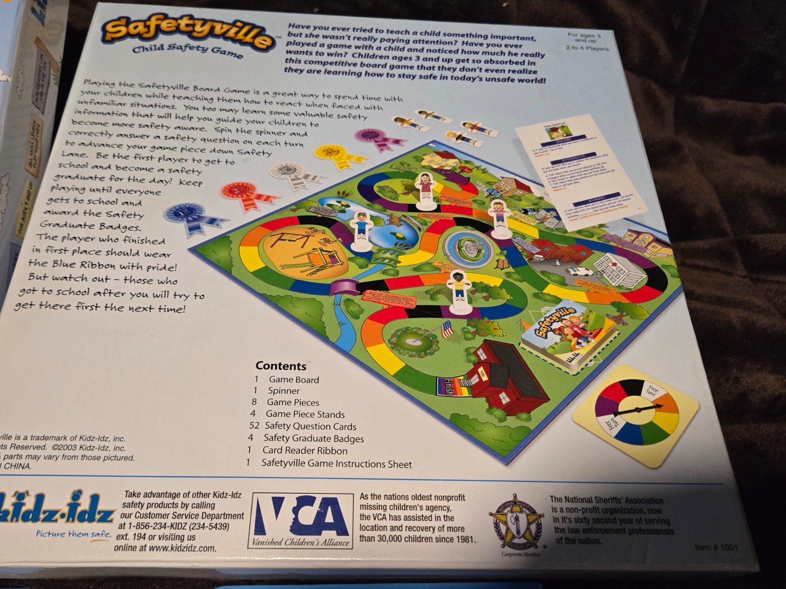 Safetyville Child Safety Board Game Kidz-idz Educational Vintage 2003