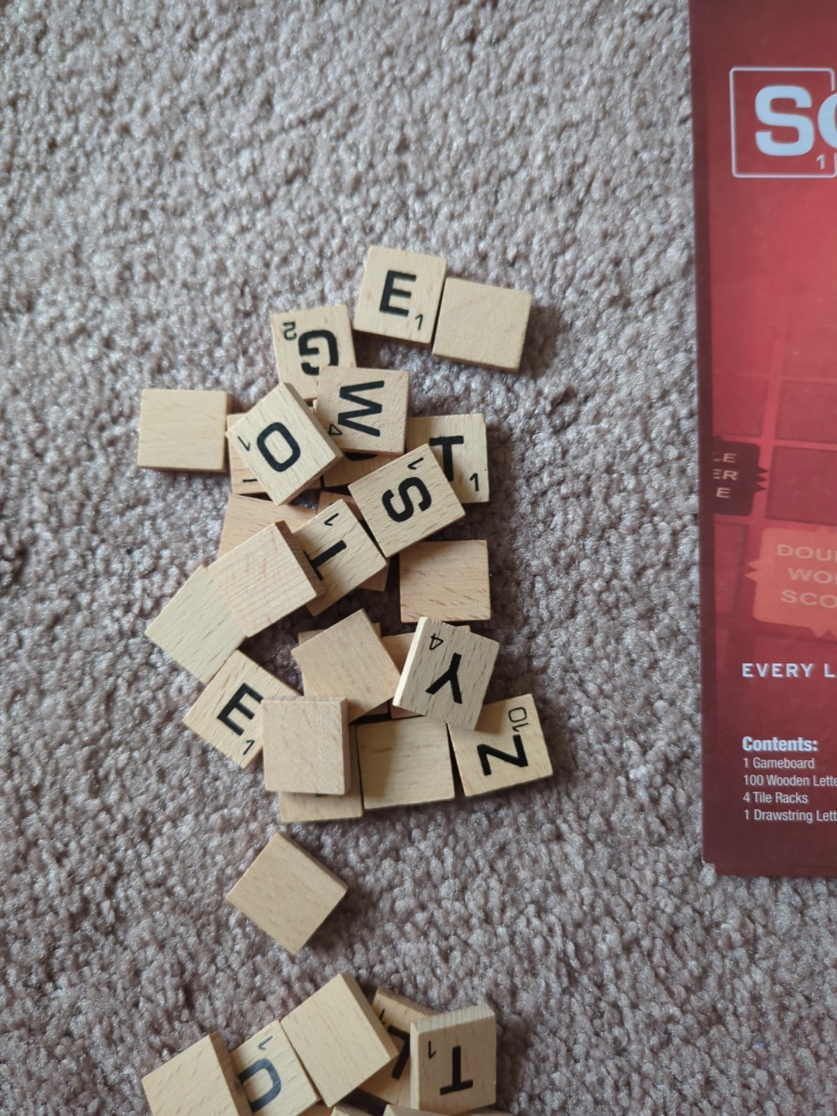 Scrabble Board Game 2013 Hasbro COMPLETE