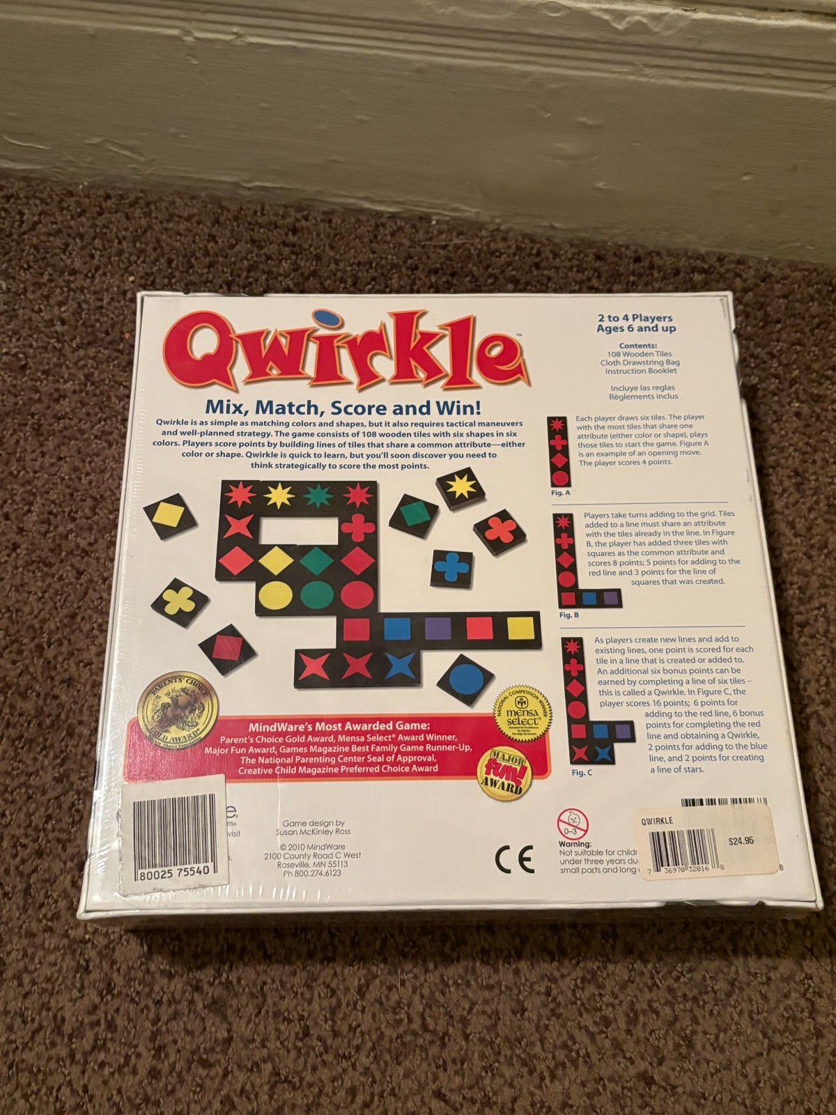 New Sealed Qwirkle Wooden Tile Game