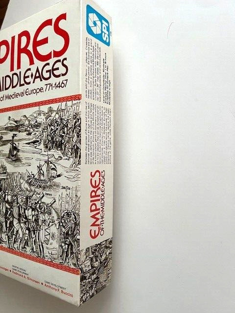 Empires of the Middle Ages, Vintage SPI- 1980. UNPUNCHED.