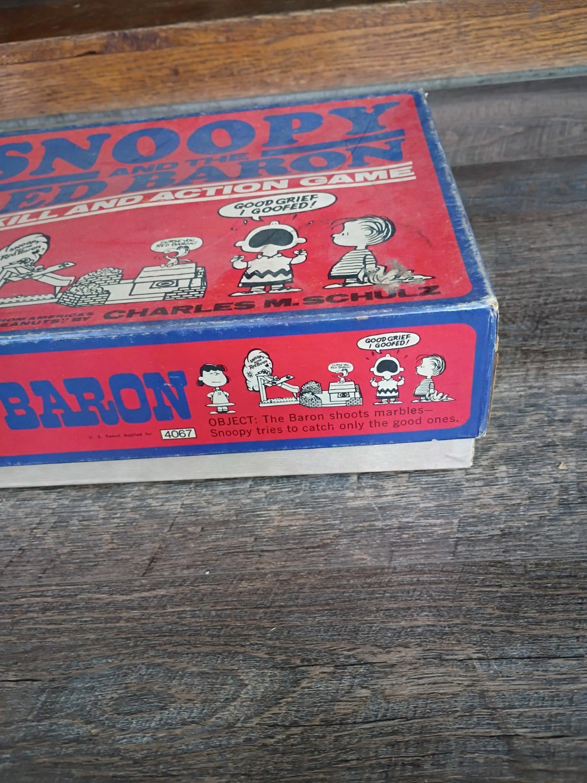 1970 Milton Bradley Snoopy and the Red Baron Skill and Action Game Peanuts 7& Up