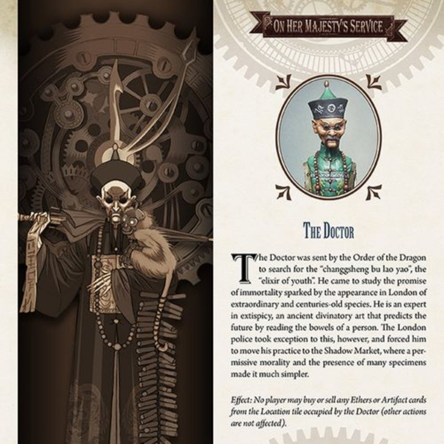 World of Smog On Her Majesty’s Service Steampunk Victorian Board Game NEW