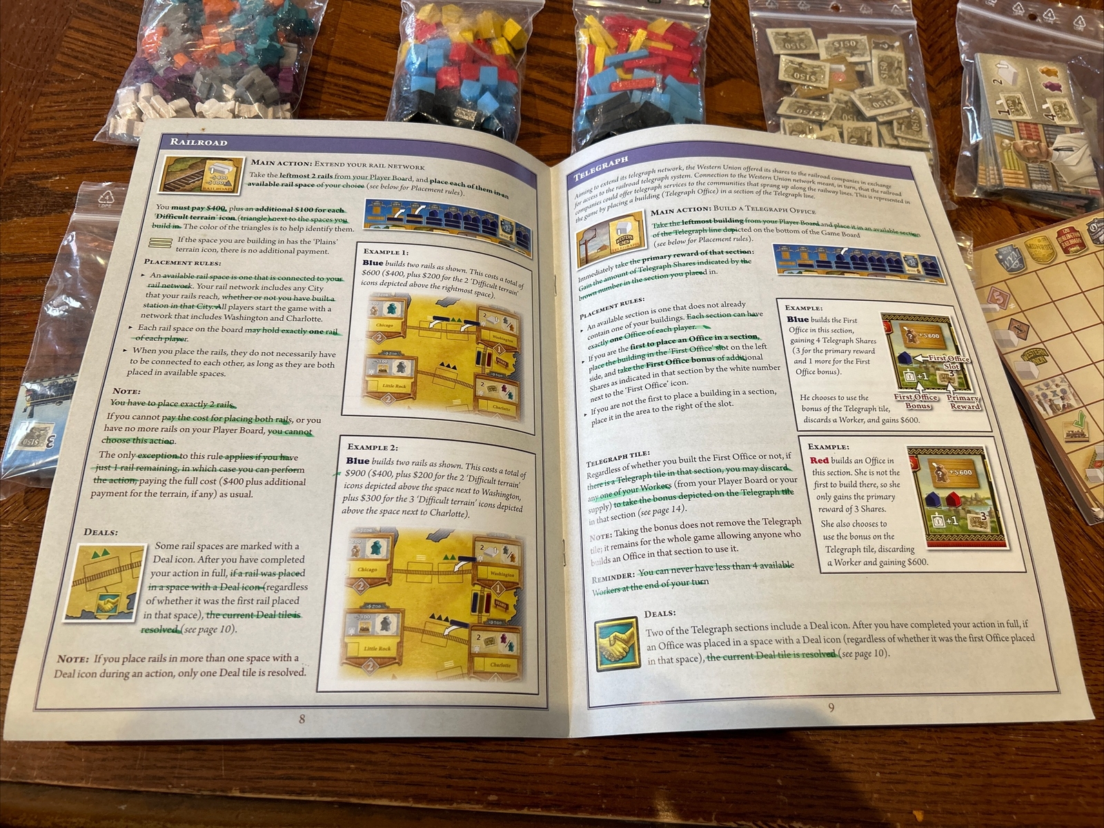 Pegasus Spiele Boardgame Railroad Revolution Box Complete
