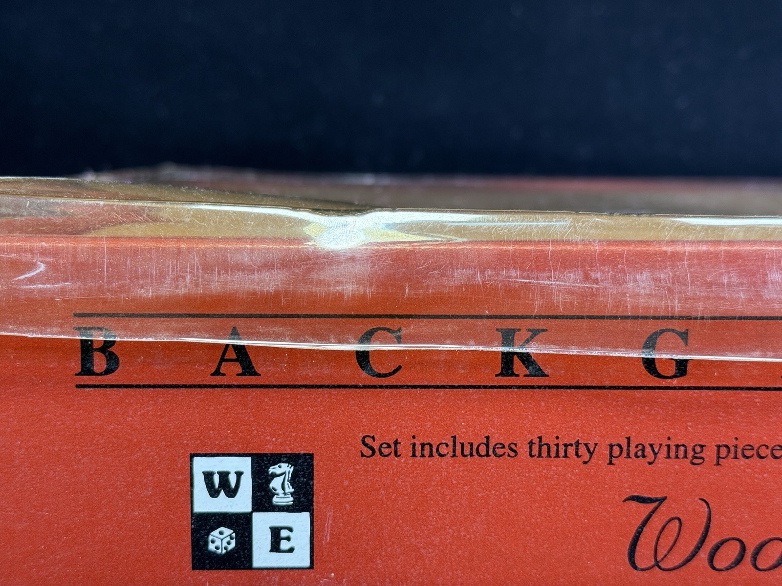 WE Games Cognac Ostrich Leatherette Backgammon Set 10 X 15” Closed