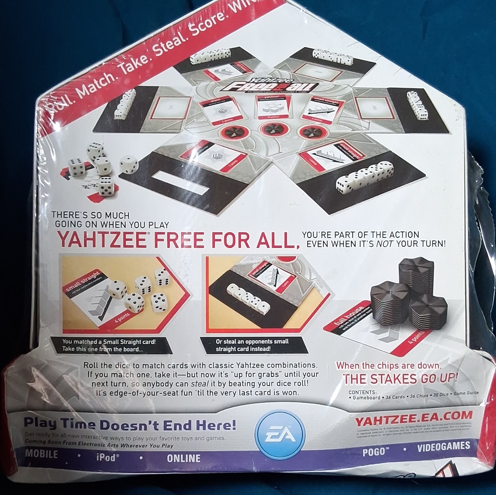 Parker Brothers Yahtzee Free for All Dice Game 2-6 Players 8+ 2008
