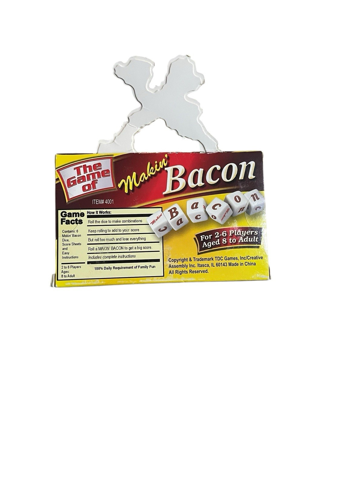 NEW Makin Bacon TDC Games Family Game Night Dice Game 2-6 Players Ages 8+