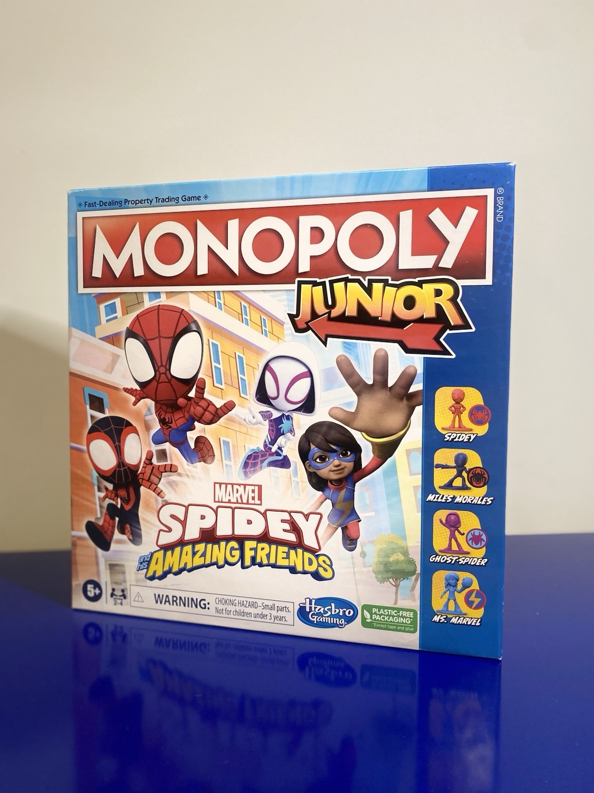 Monopoly Junior: Marvel Spidey and His Amazing Friends Edition Board Game for