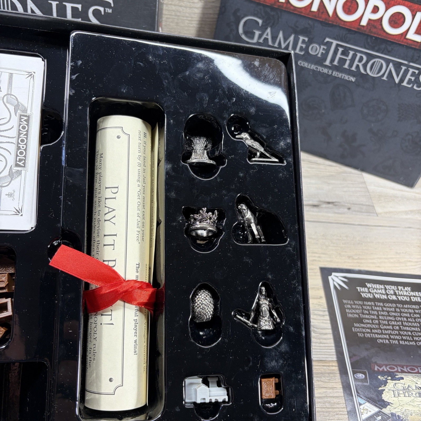 MONOPOLY Game of Thrones HBO Collector’s Edition Board Game Complete!