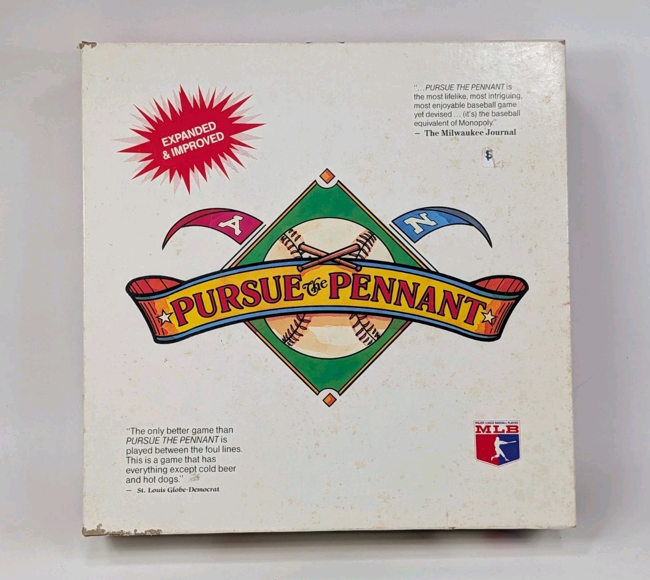Pursue the Pennant Baseball Simulation Board Game 1987 Edition
