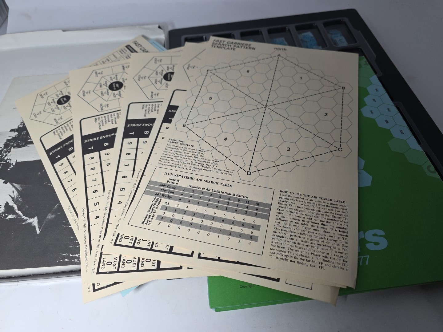 SPI Tray Game The Fast Carriers Air Sea Operations 1941-77 Historical Simulation