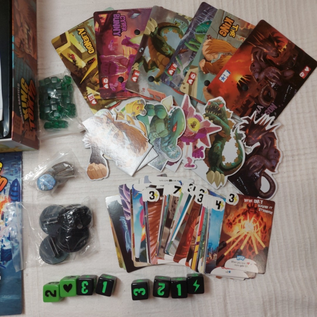 King of Tokyo Board Game Richard Garfield Complete Open Box