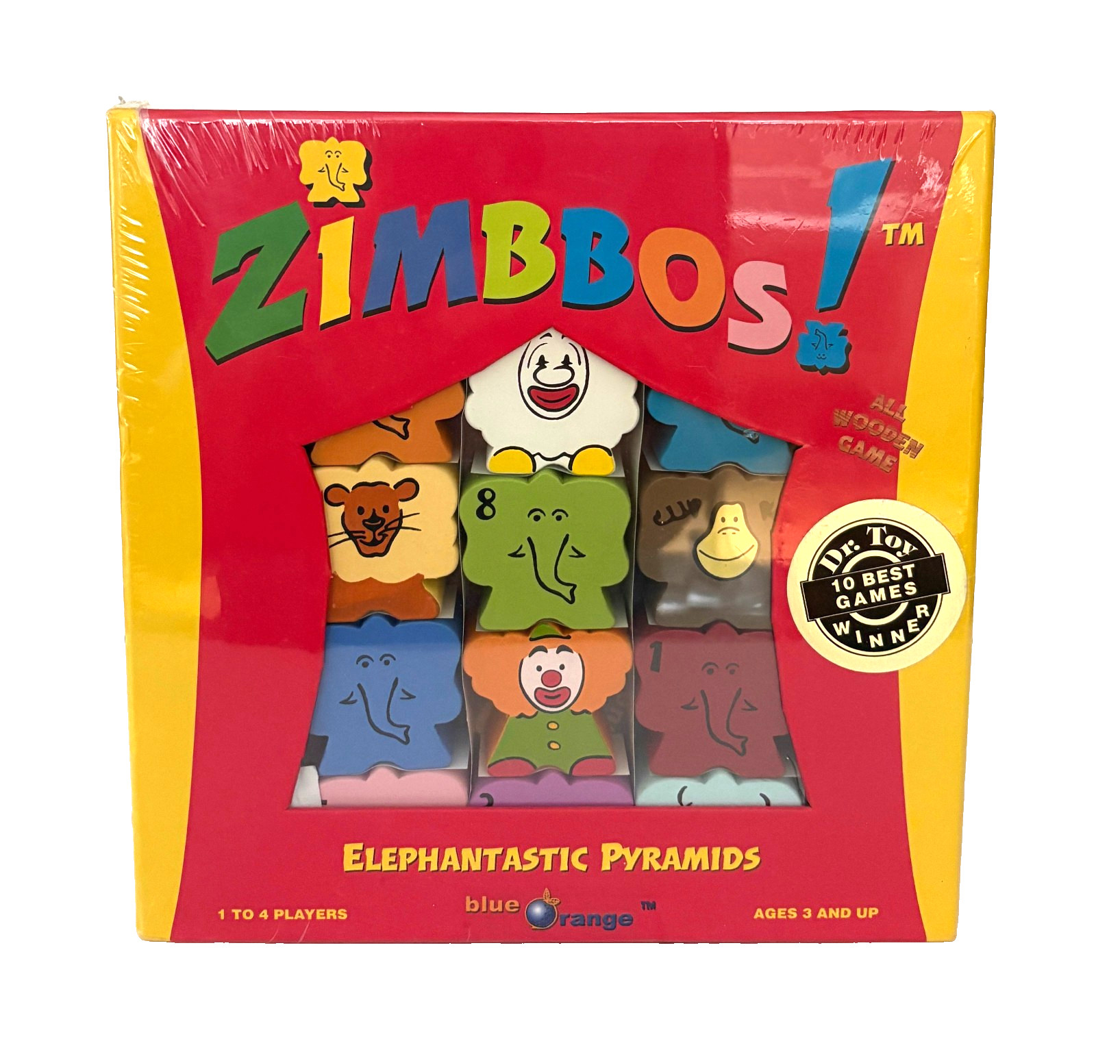 Zimbbos Elephantastic Pyramids by Blue Orange, 2004, 1-4 PLayers Ages 3+. New