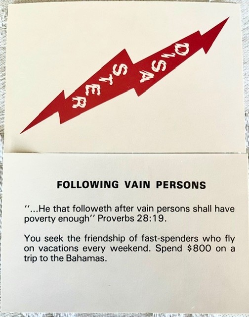 THE RICHEST CHRISTIAN Board Game, 1986 Family, Money, Education, Generosity