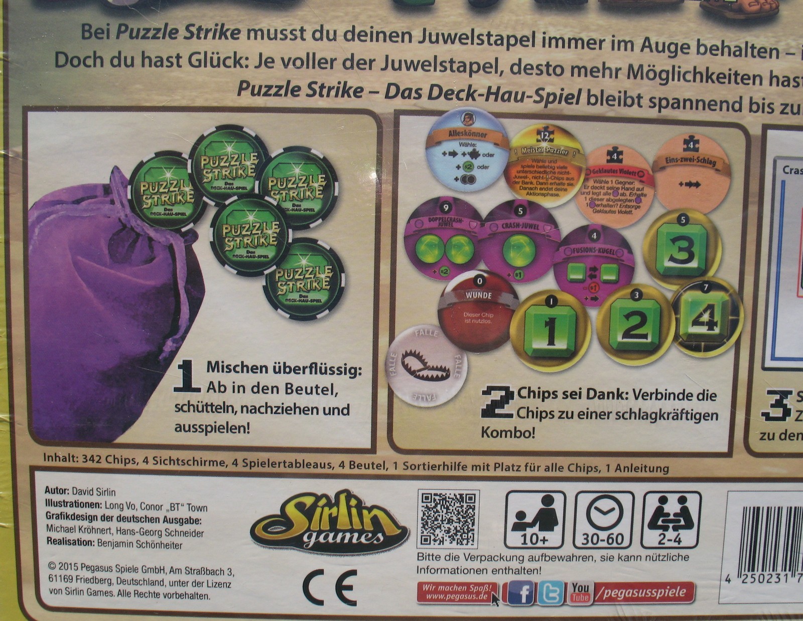 Pegasus Puzzle Strike Deck-Hau Game David Sirlin NEW & Original Packaging Board Game