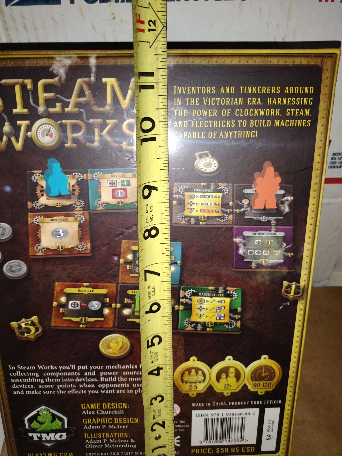 Steam Works Board Game by Alex Churchill Tasty Minstrel Games Brand New & Sealed
