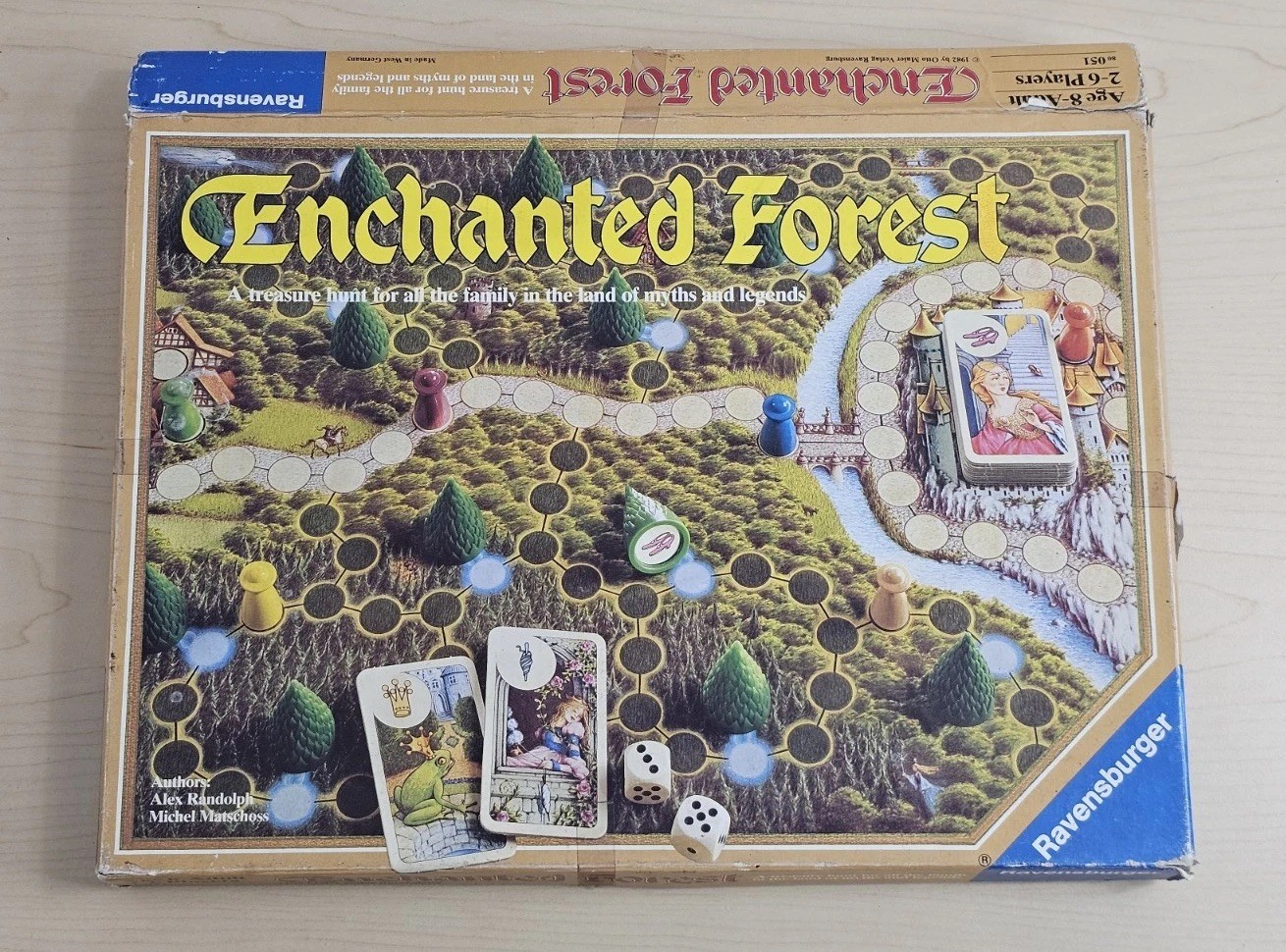VINTAGE Enchanted Forest Board Game Ravensburger 1982 Incomplete As Is