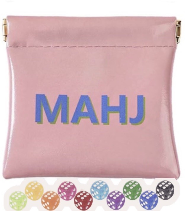 ® Sunnymove American Mahjong Dice Bag Squeeze Pouch Mahjong Coins Money
