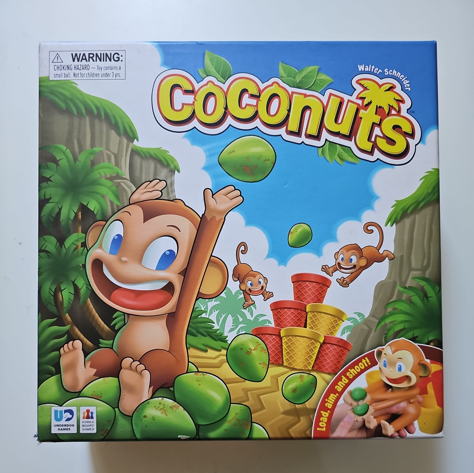 Coconuts Board Game Underdog Games 2020 2-4 Plyrs, Ages 7+