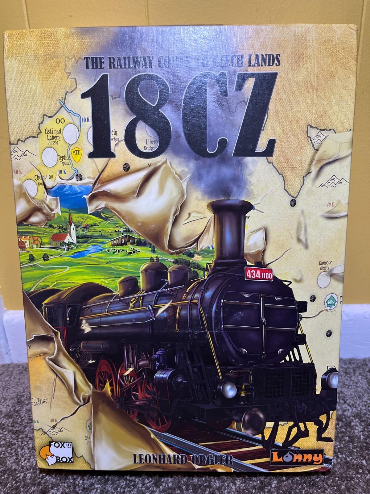 18CZ Railway Comes to Czech Lands 18XX Railroad Game FOX IN THE BOX Lonny CIB