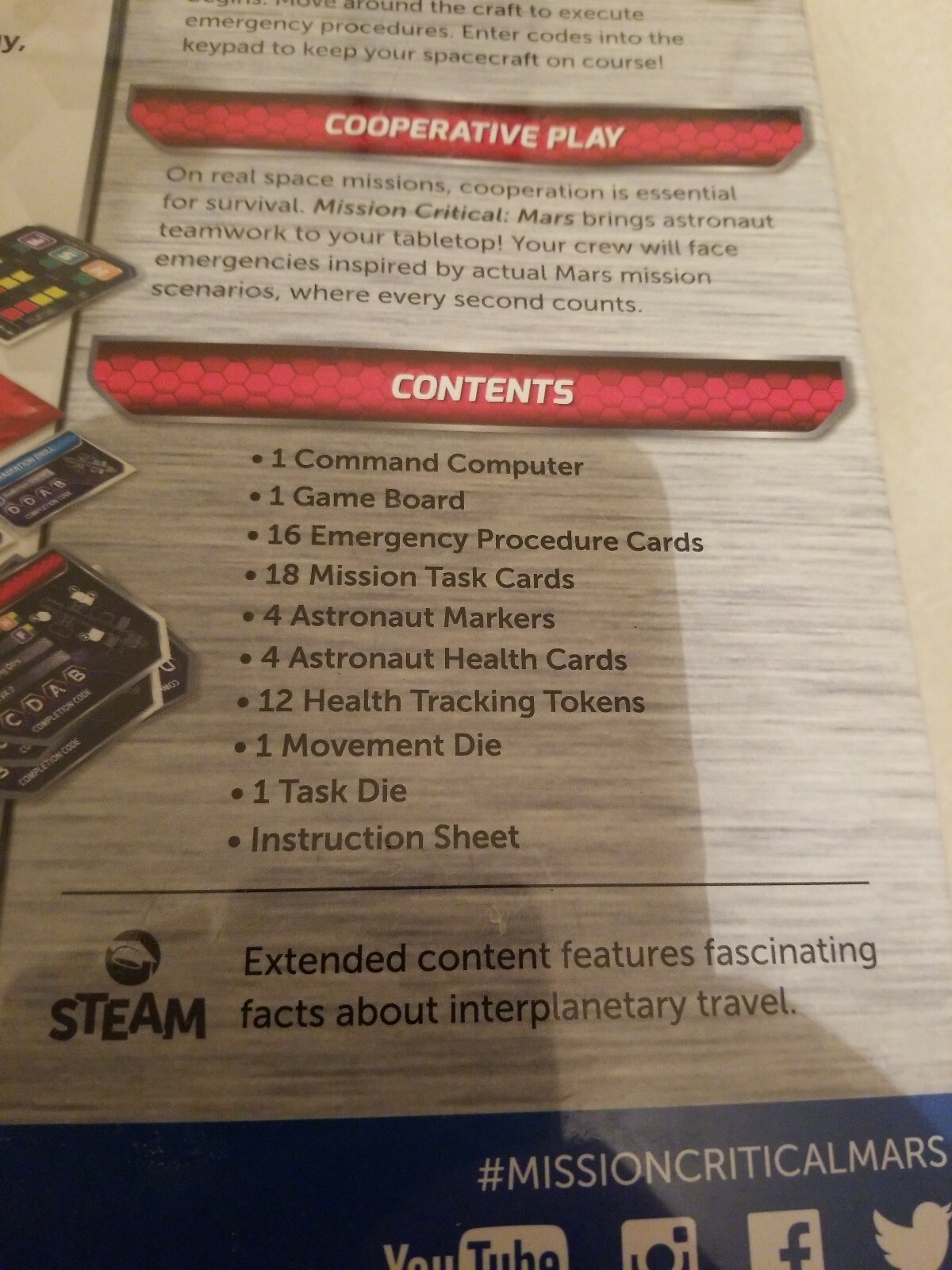 NEW SmartLab Toys Mission Critical: Mars Cooperative Space Adventure Board Game