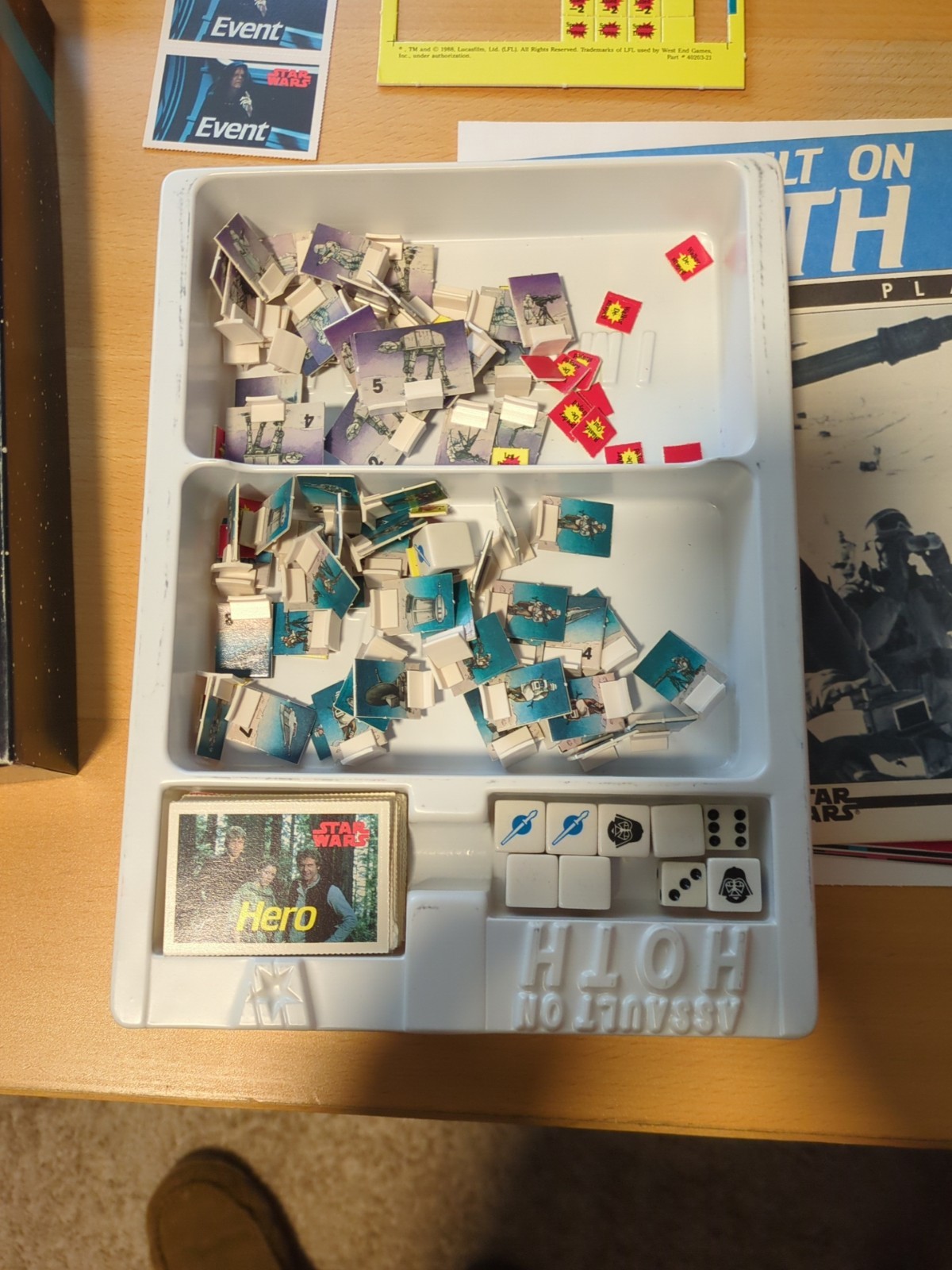 West End Games Star Wars Assault On Hoth 1988 – Used, COMPLETE