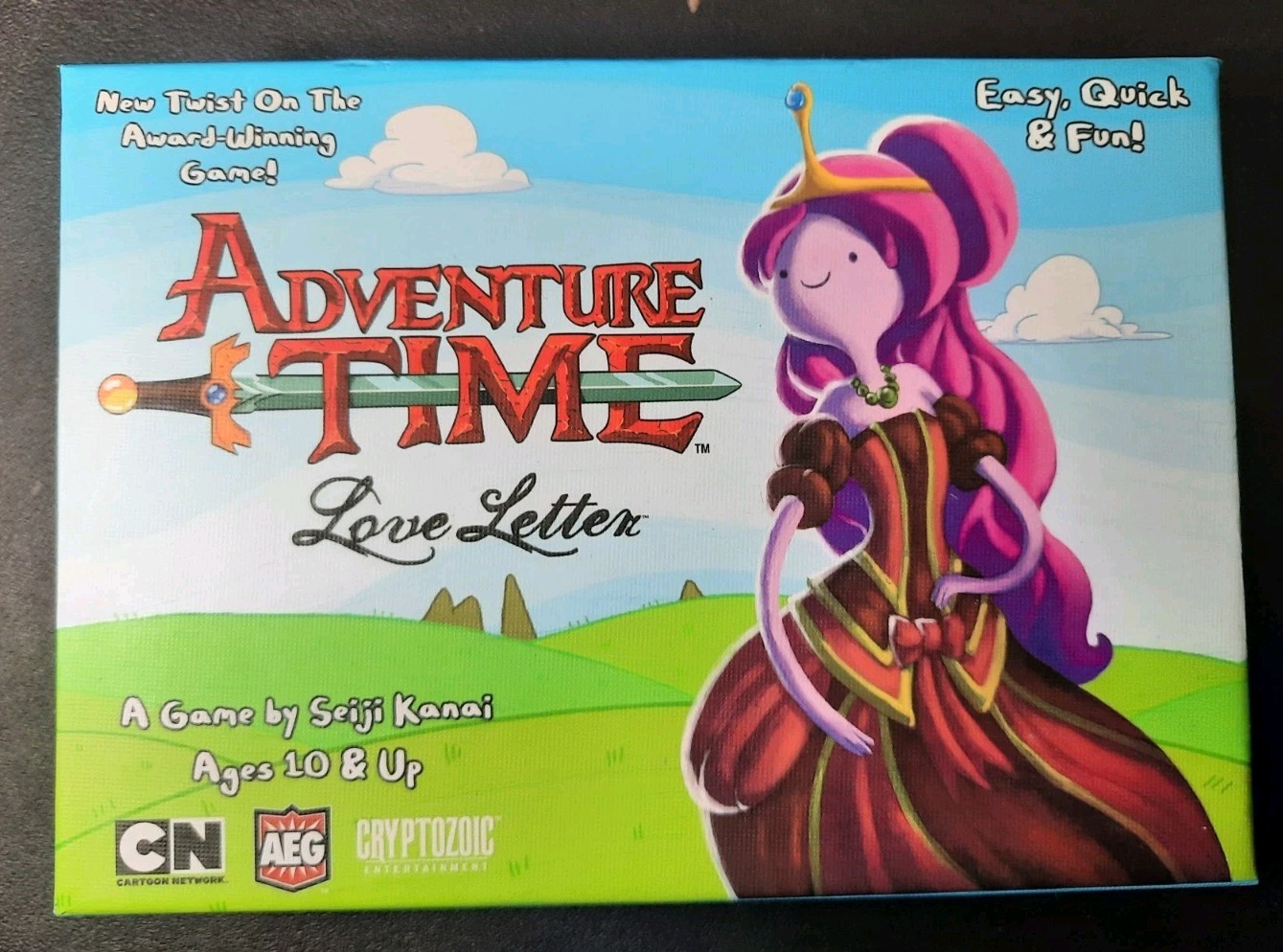 Adventure Time Love Letters Card Game AEG 2015 Complete Cards, Favors, & Box