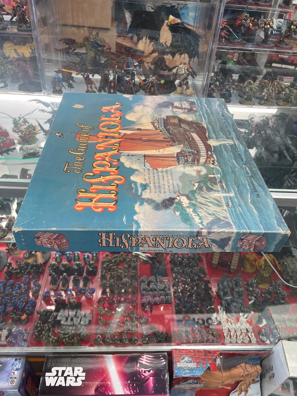 VTG W.H. Schaper The Game Of Hispaniola Sea Ocean Boat Ship Board Game 1957 Read