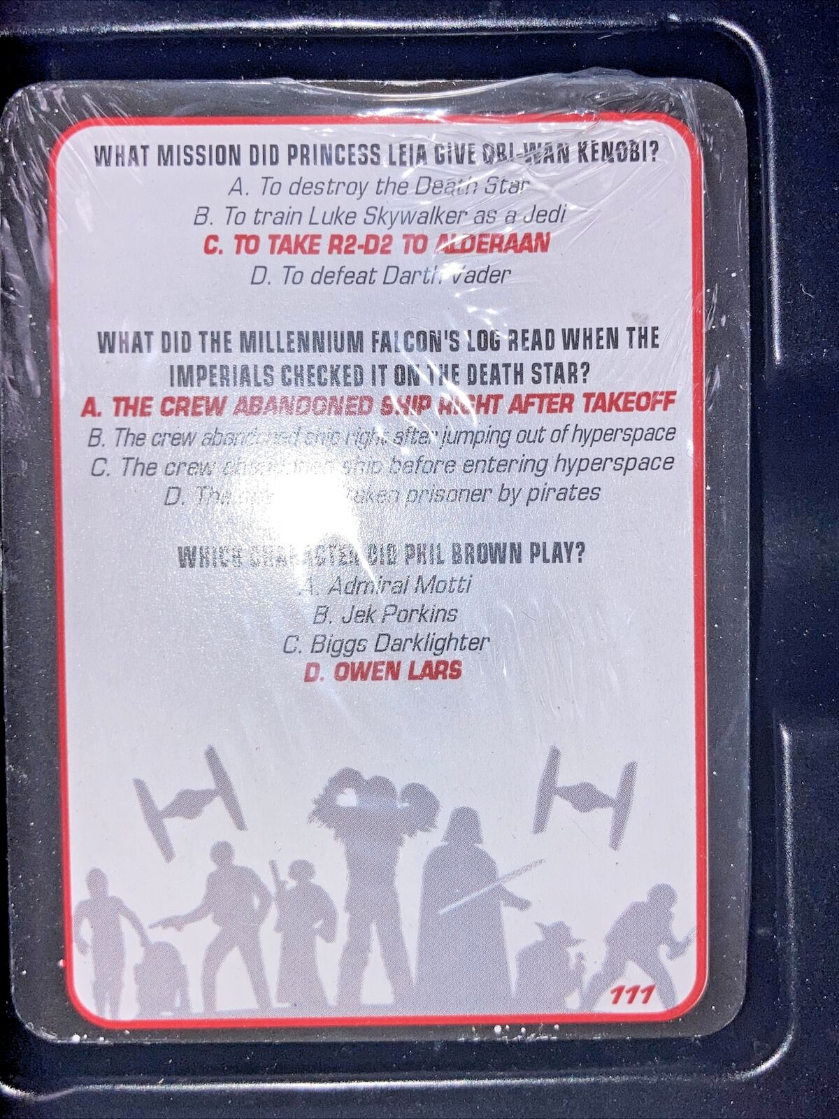 Disney Star Wars Trivia Game