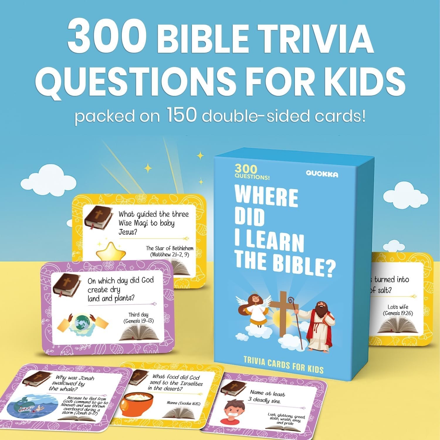 300 Engaging Bible Trivia Card Questions – Fun Bible Games for Kids and Famil…